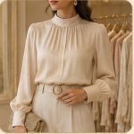 شومیز مجلسی یقه ایستاده